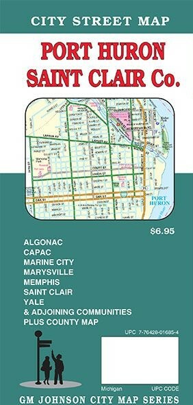 City Street Map of Port Huron & Saint Clair County, Michigan, by GMJ Maps
