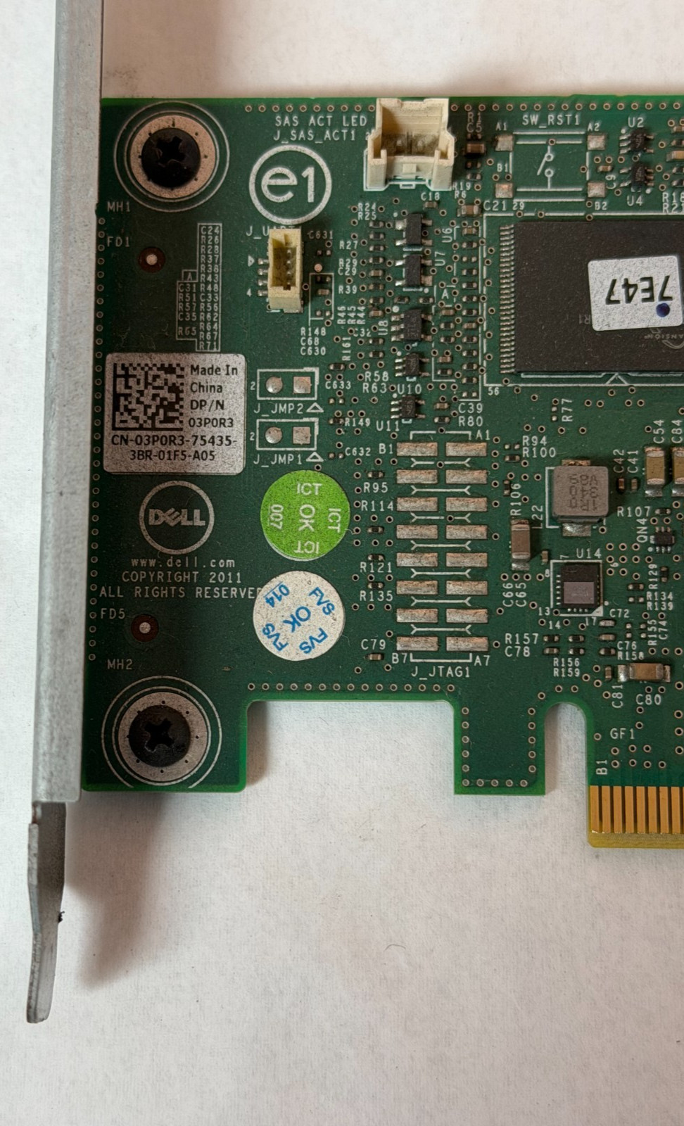 Dell Server Adapter 03P0R3, Full Height Form Factor - Used