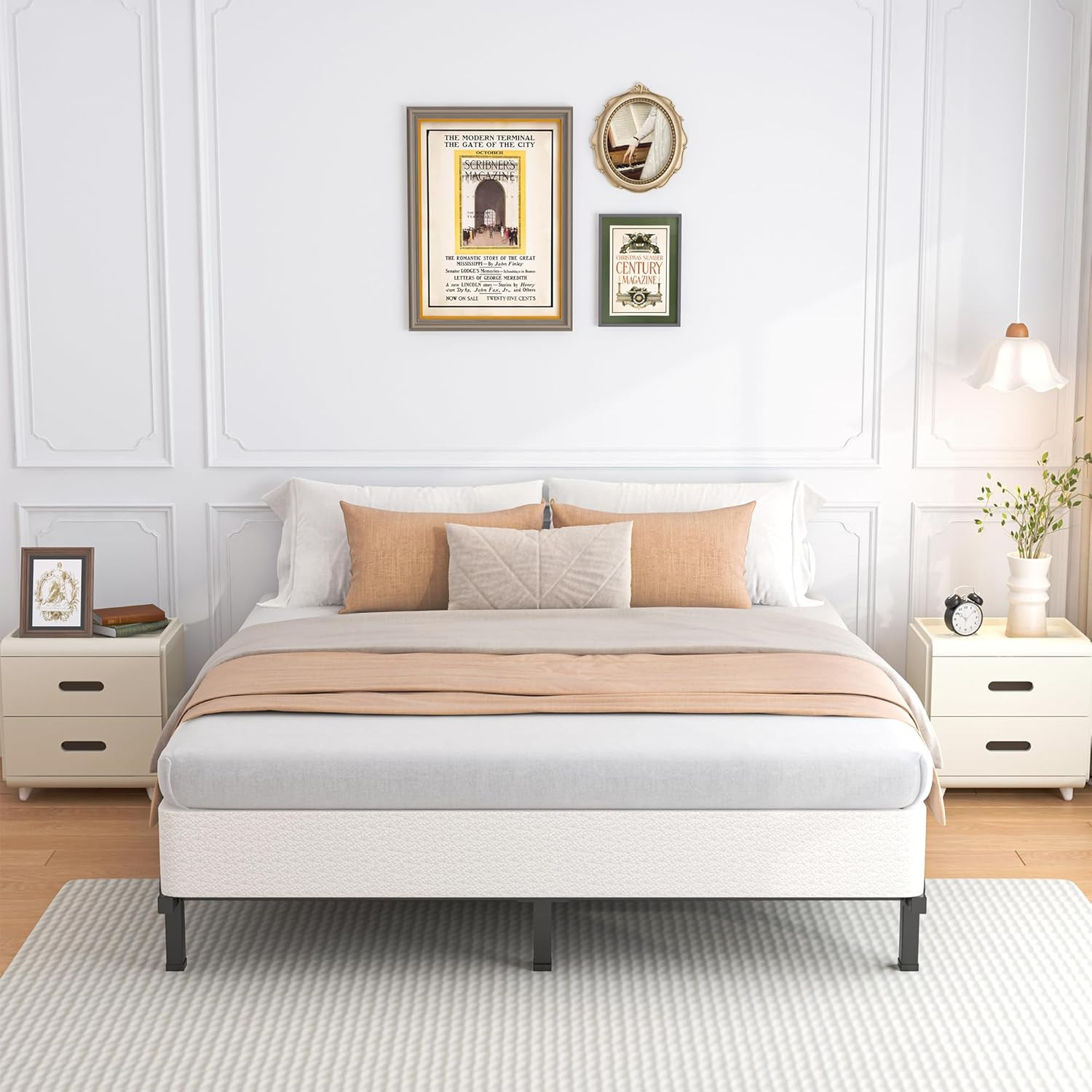10" King Heavy Duty Metal Box Spring, 3500Lbs Capacity, Easy Assembly