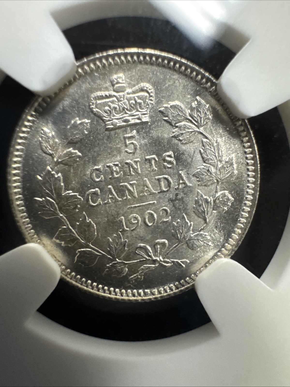 1902 CANADA 5C NGC MS65