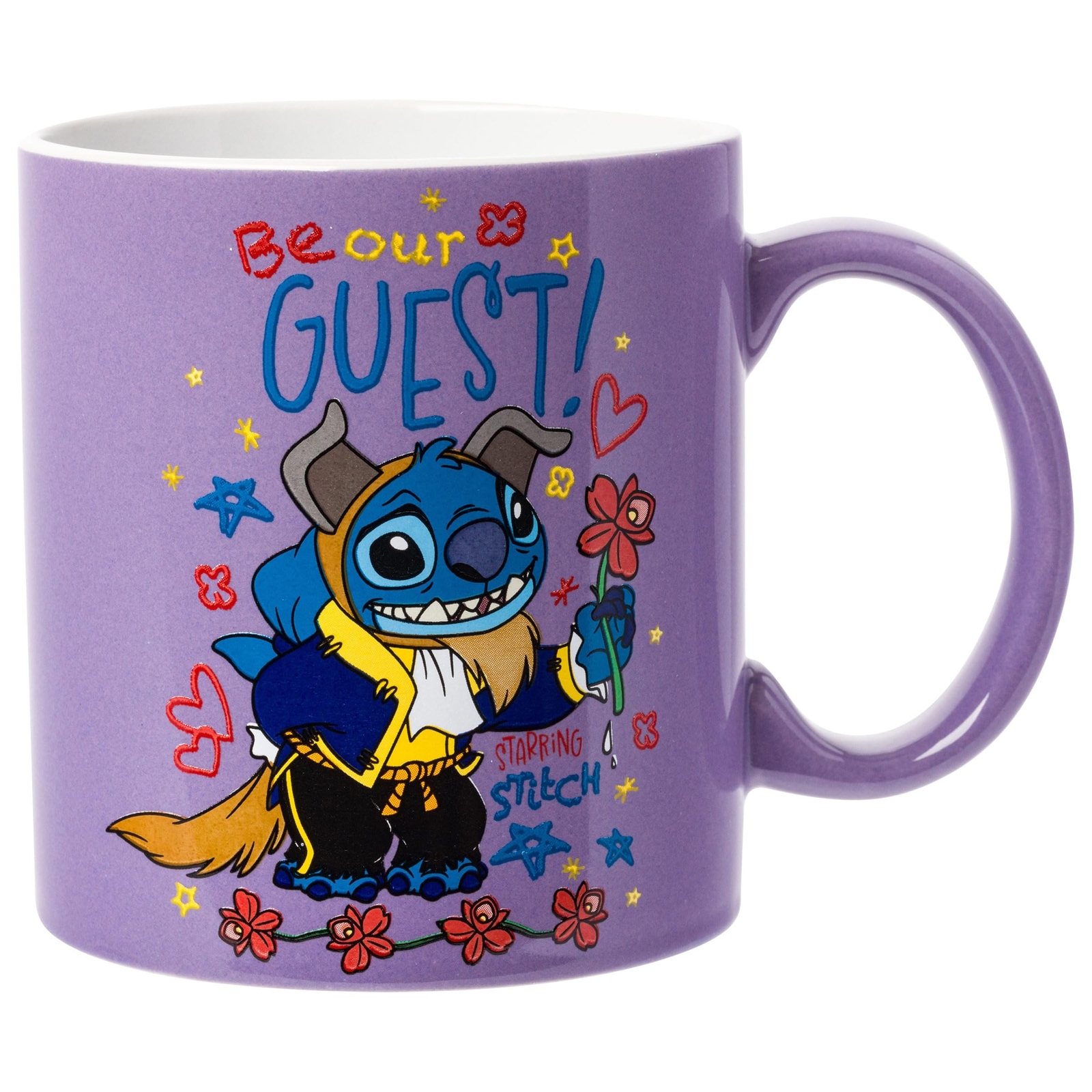 Silver Buffalo Lilo and Stitch Beast Costume Ceramic Mug, 20 Ounces Multicolor