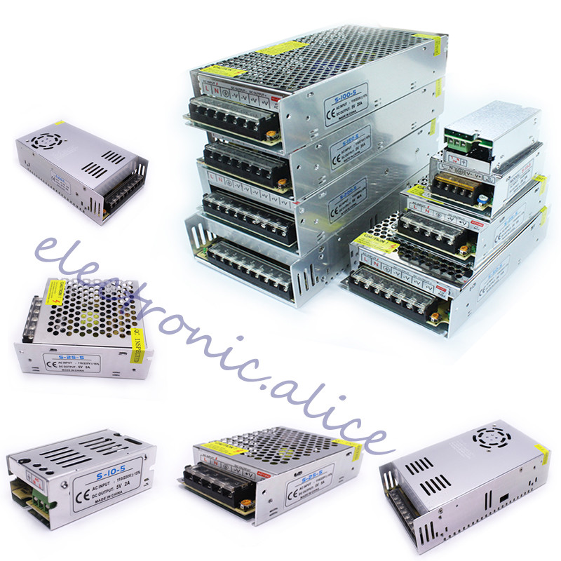 DC5V 2A 5A 10A 20A 40A 60A Power supply Adapter Transformer For 5050 LED Strip