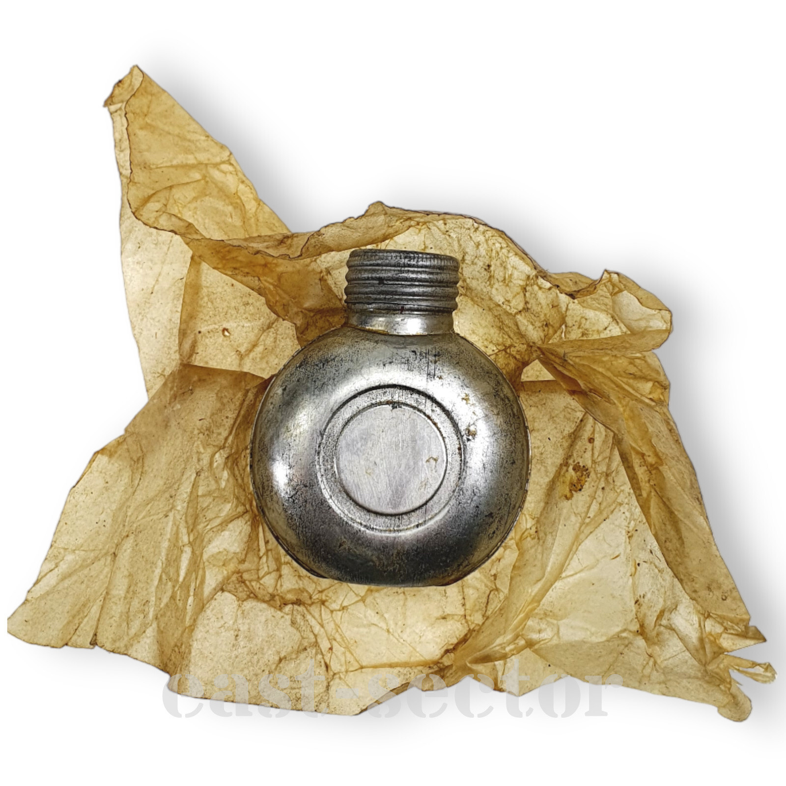 Original Vintage Oil or Grease Metal Can Bottle Rifle Gun Soviet Army Mosin AK-