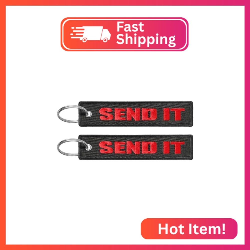FRTKK 2 Pcs Embroidery keychain Key Ring Accessories, Double Sided Motorcycles C