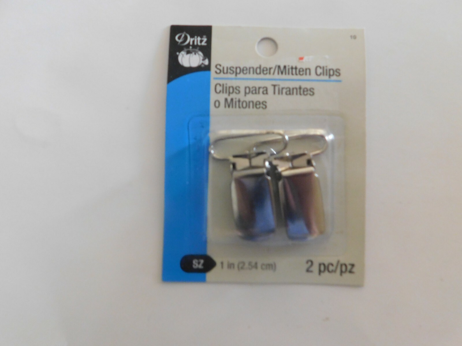 Dritz suspender/mitten clips 2pc 1in (2.54cm)