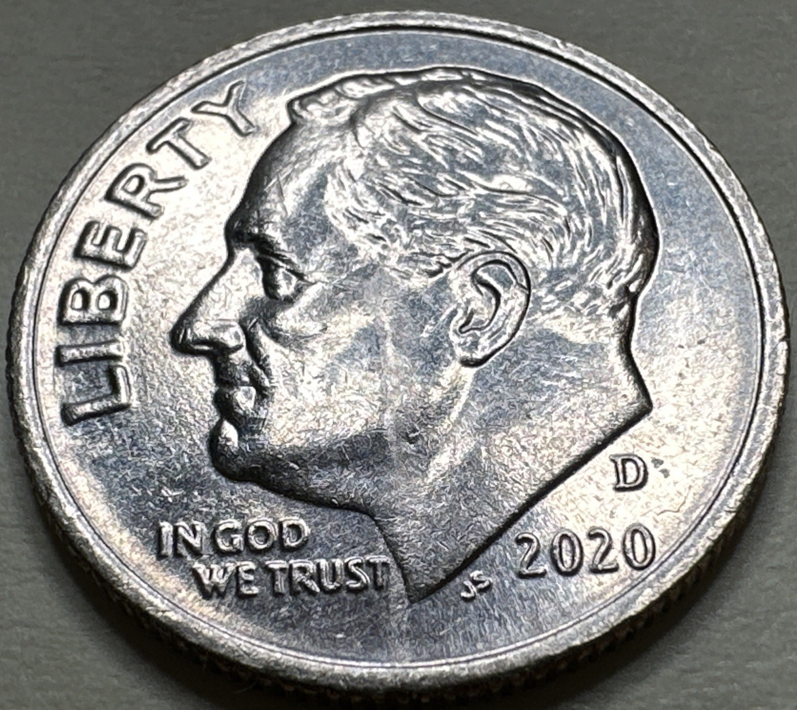 2020 D Roosevelt Dime Actual Coin 10c 2468X