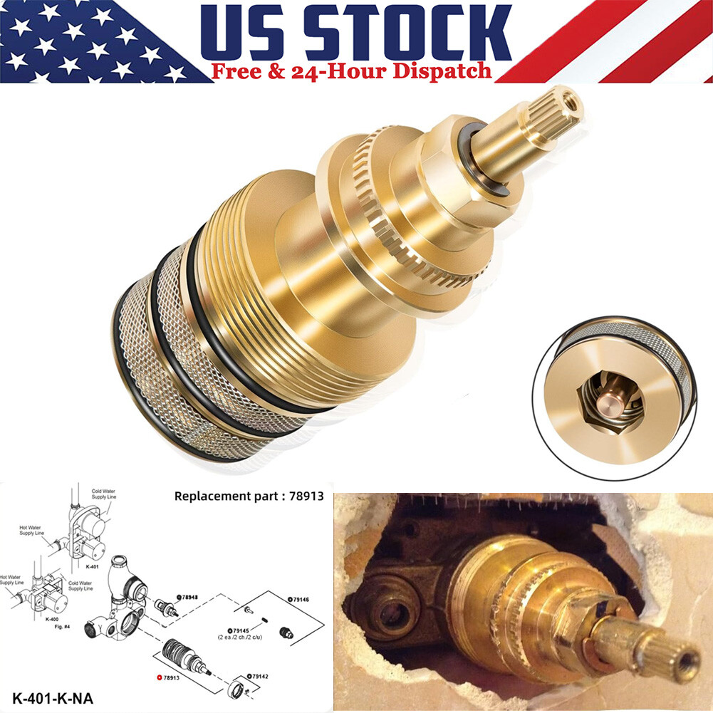 78913 Thermostatic Water Valve, 3/4’’ Valve Cartridge for Kohler K400/K401