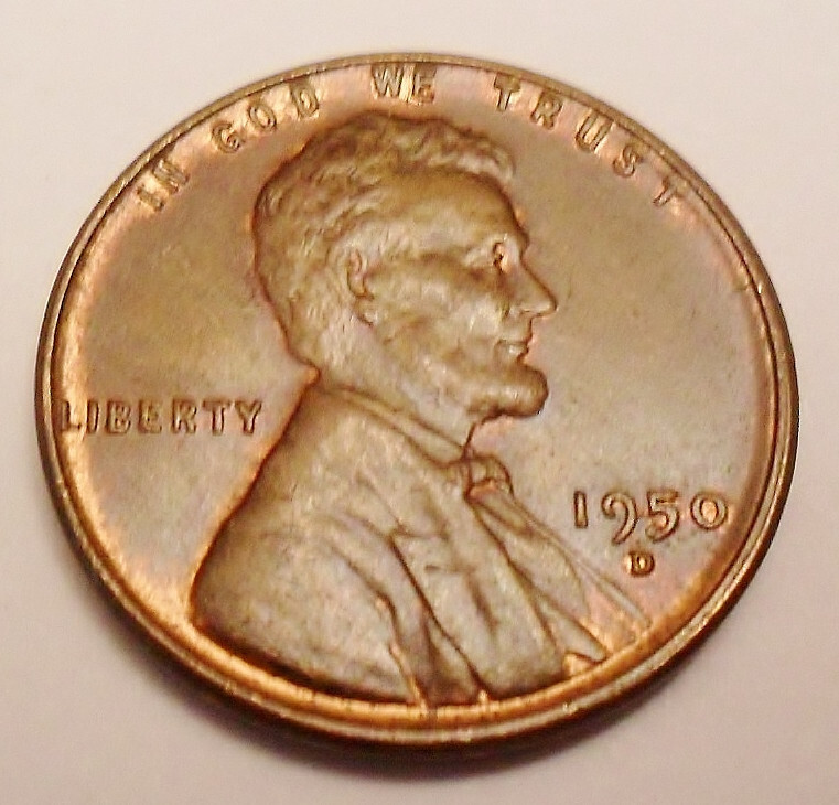 1950 D Lincoln Wheat Cent / Penny *BU / MS RB - MINT STATE RED-BROWN* FREE SHIP