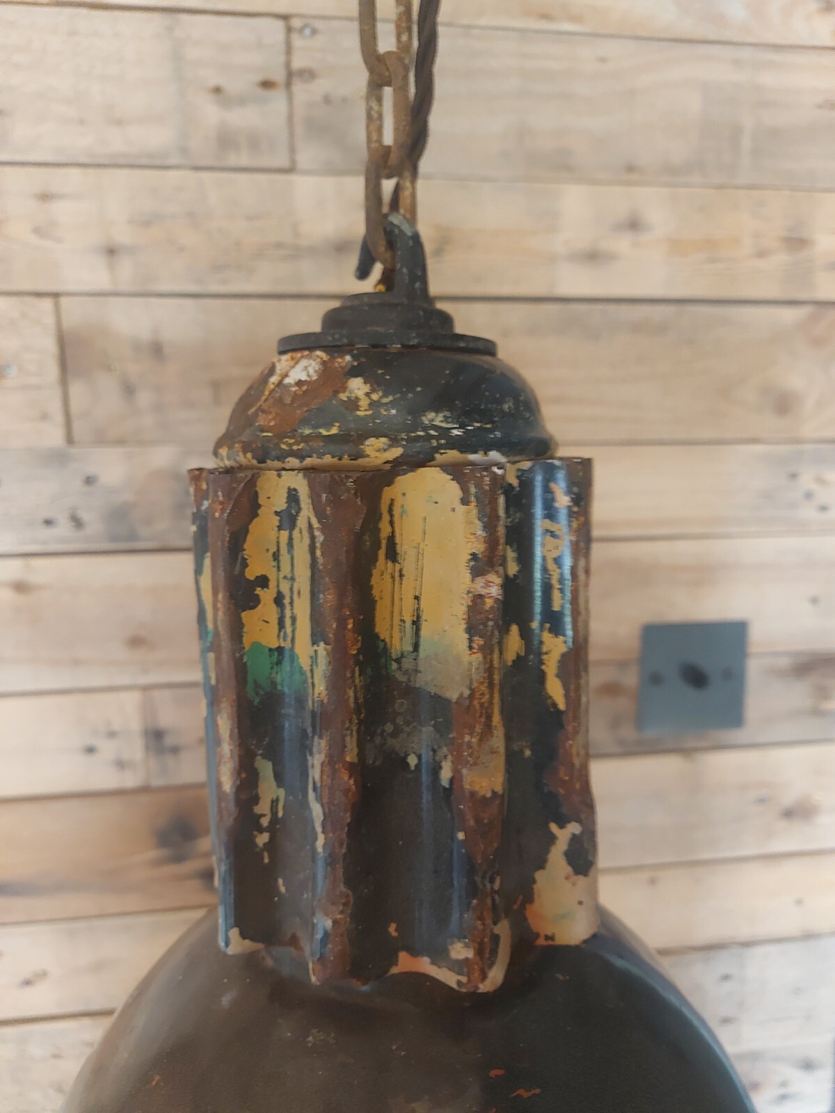 vintage industrial factory light fitting