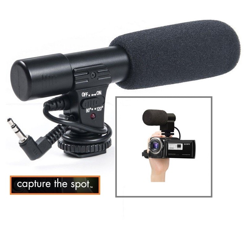 Mini Compact Professional Condenser Microphone For Canon Vixia HF R60