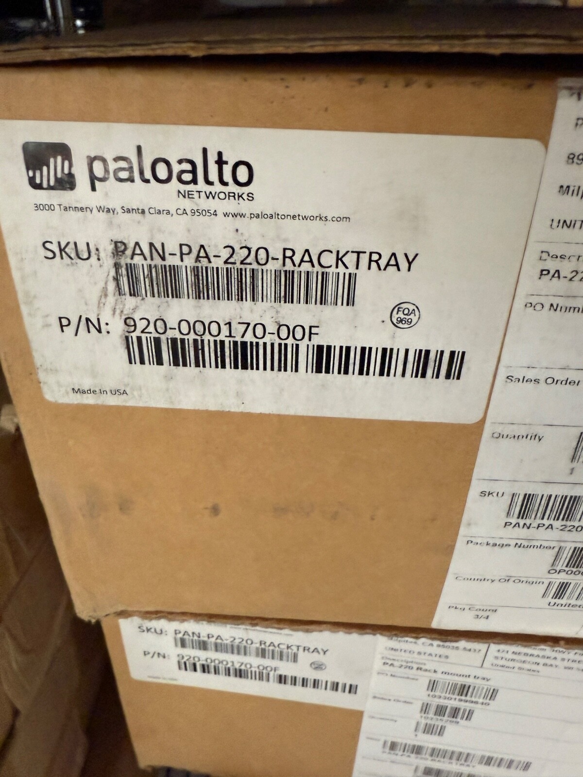 New Palo Alto Networks PAN-PA-220-RACKTRAY 19" Rackmount Kit PA-220  | 🇺🇸✨🇺🇸