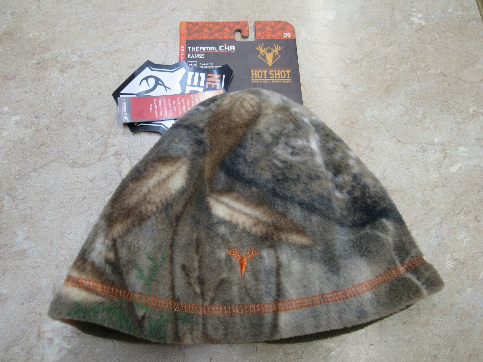 Hot Shot Realtree Edge Camouflage Beanie Hat Hunting Fleece Ceramic Heat Retent