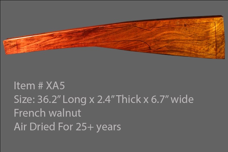 French walnut gun stock blank for rifles XA5
