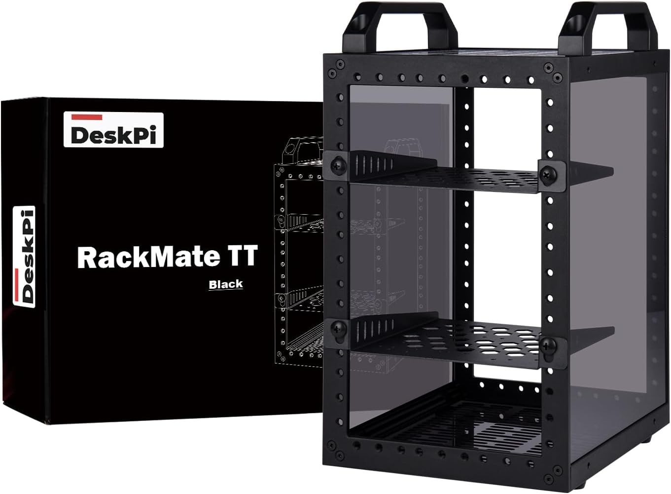 DeskPi RackMate TT Mini Server Cabinet for Mini PC, Network, Servers, Audio, ...