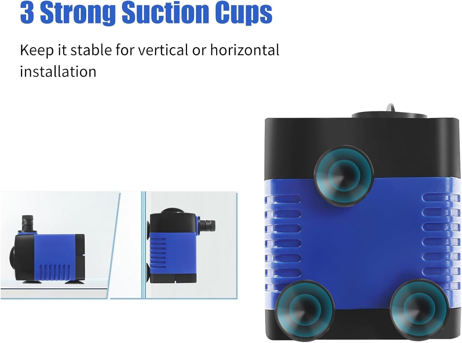 Versatile Mini Fountain Pump with Adjustable Flow Rate - Perfect for Aquariums