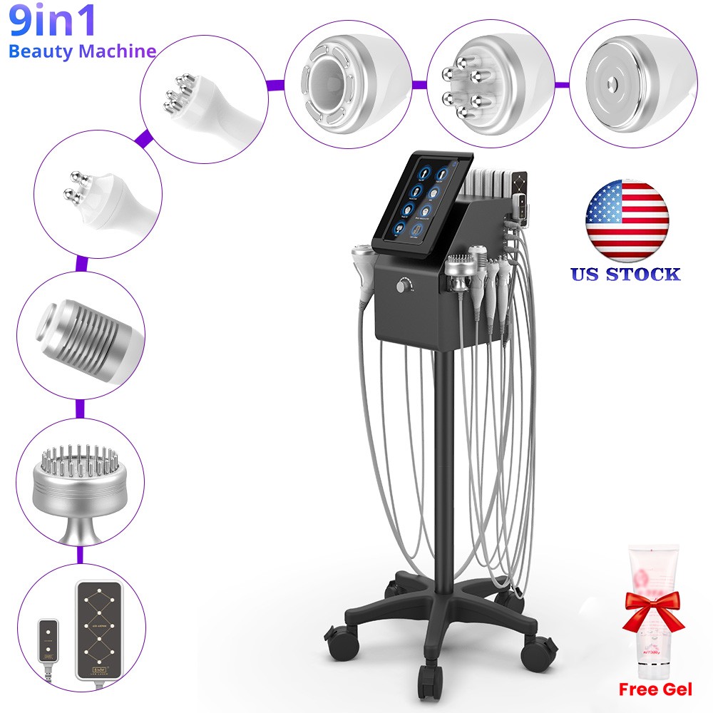 Pro 9 in 1 Beauty Machine Body Massage Facial Skin Care Vertical 40 System