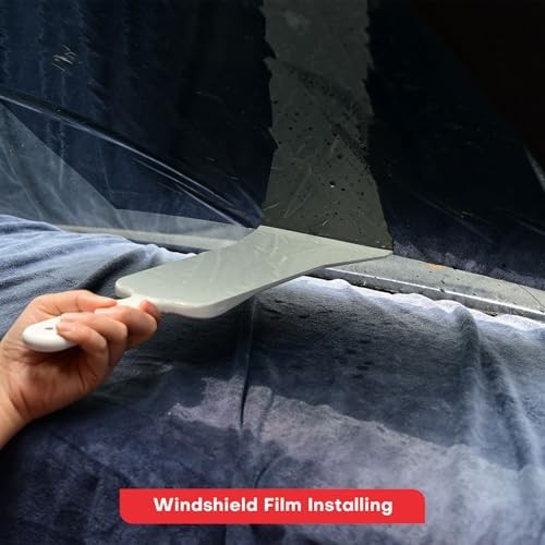Extended Long Handle Bulldozer Squeegee Window Tint Squeegee with Soft Rubber