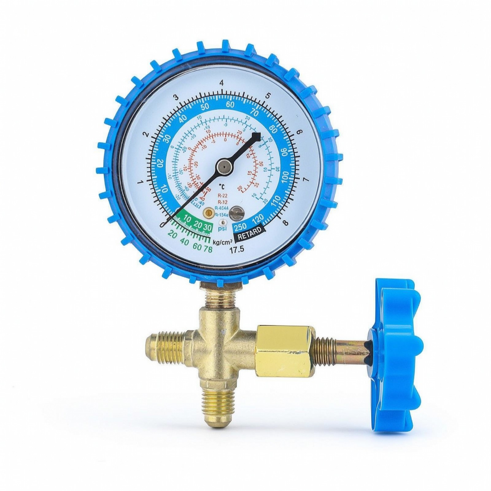 Single Air Conditioning Charging Gauge for Use with Air Conditioning Service