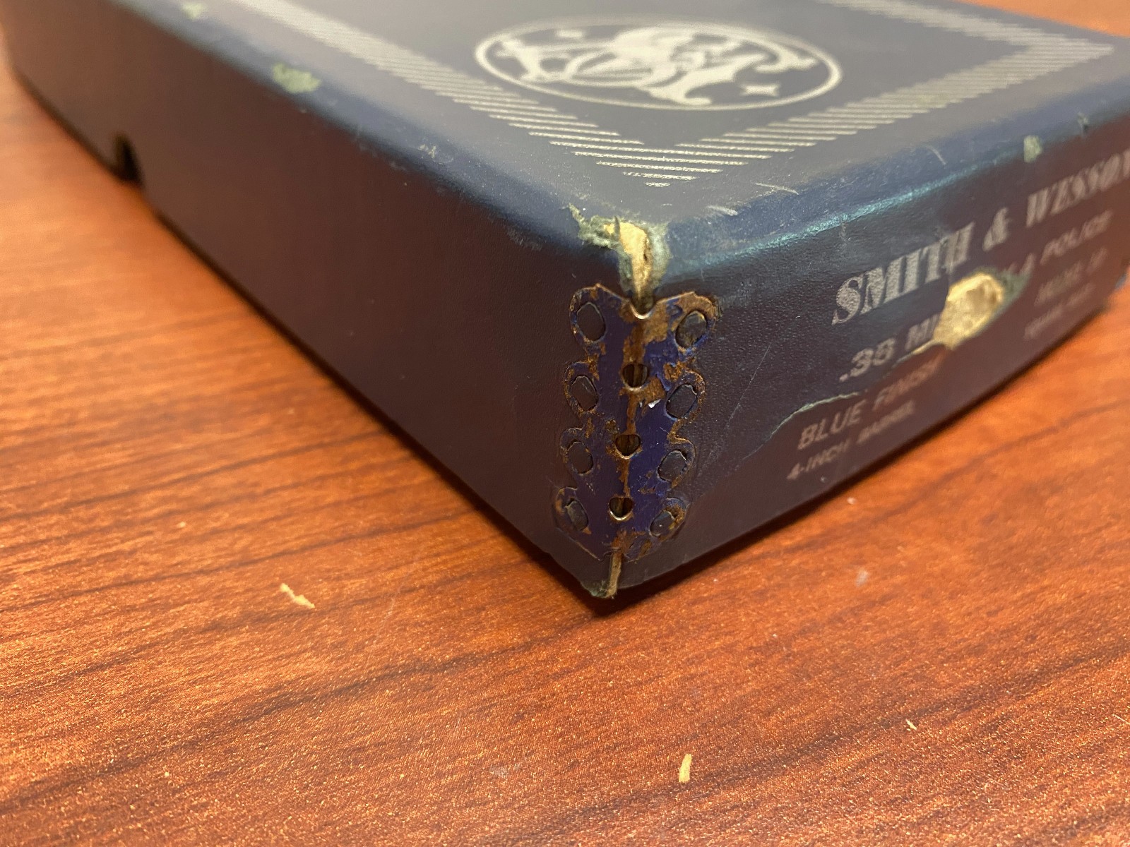 Vintage Smith & Wesson Model 10 10-5 K Frame 4" Blued Factory Cardboard Box Case