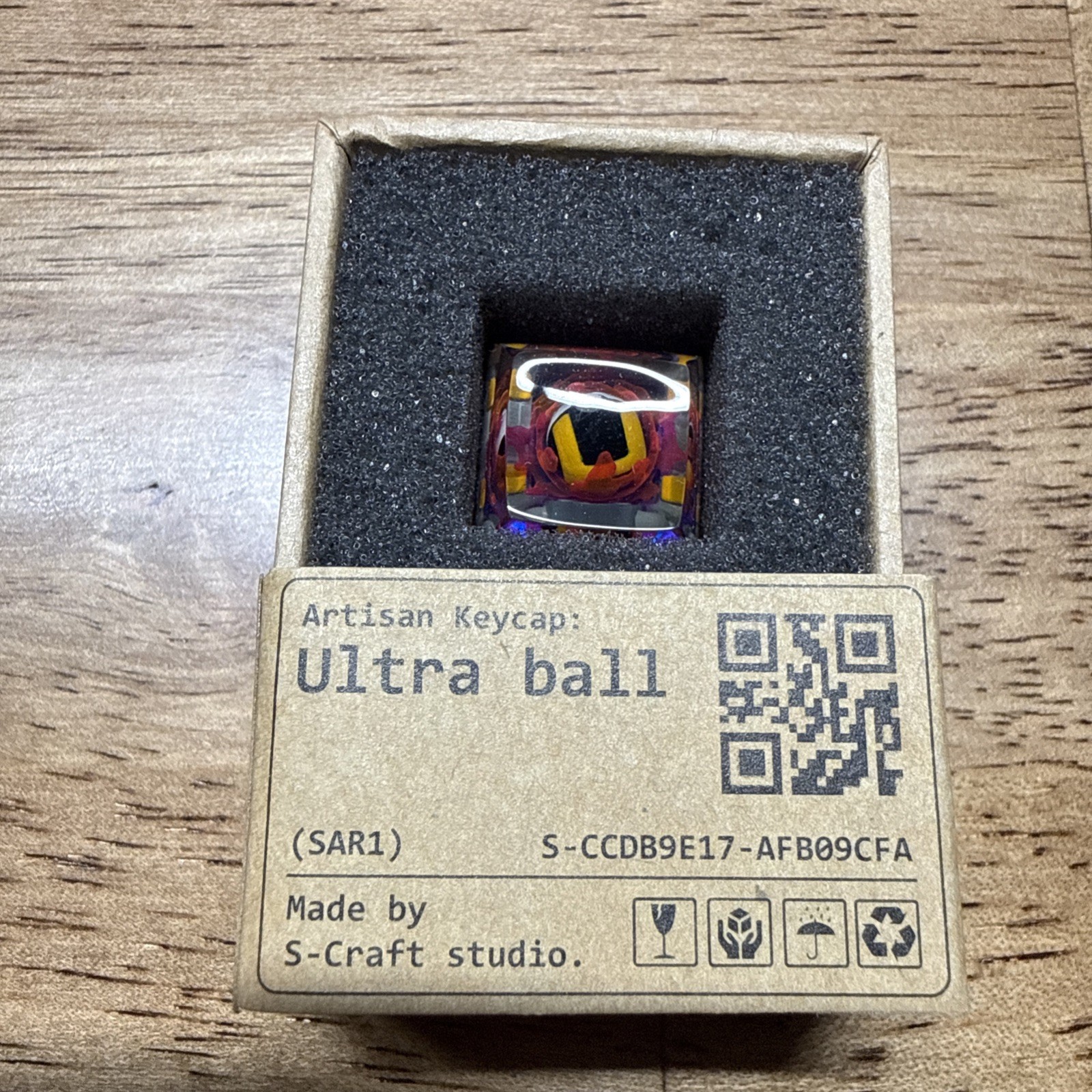 S-CRAFT Ultra Ball Mechanical Keyboard Artisan Keycap NEW/UNUSED/UNMOUNTED