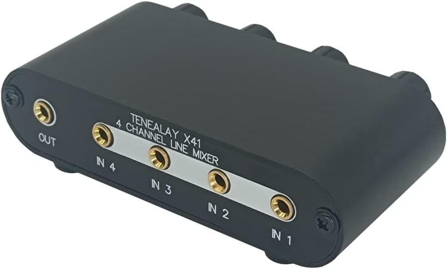 Mini 4-Channel Passive Mixer - Perfect for Connecting Multiple Audio Sources
