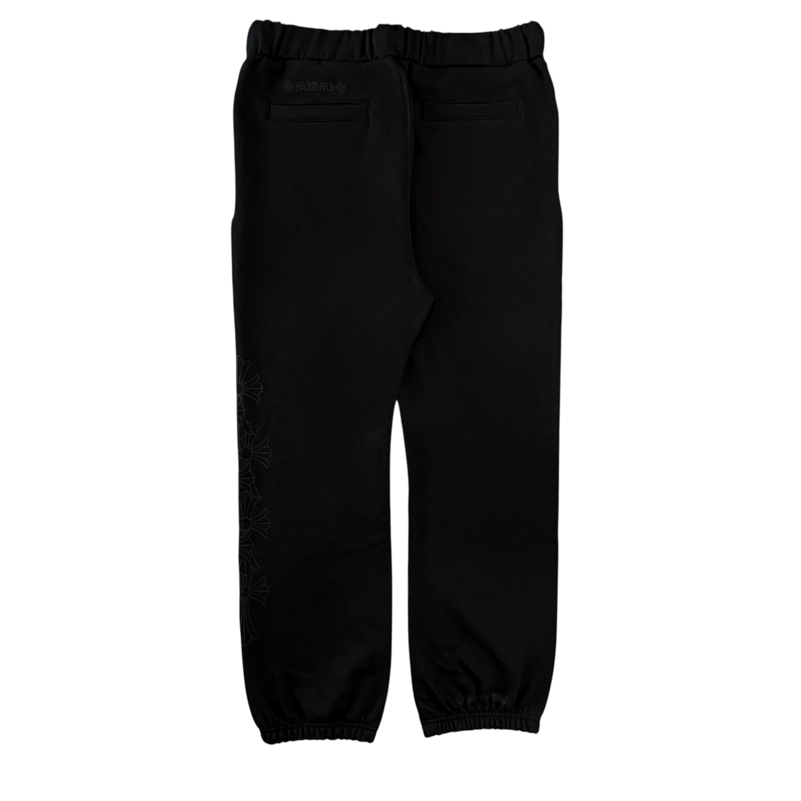 Chrome Hearts Miami Exclusive Vertical Logo Sweatpants Black