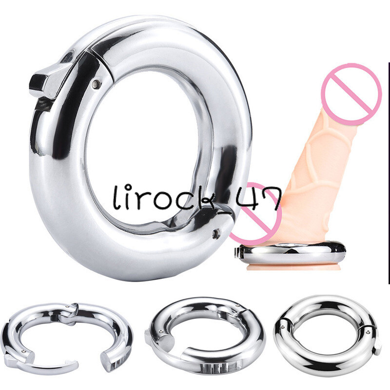 Adjustable Metal Male Ball Scrotum Lock Ring Delay Gay Exercise Restraint
