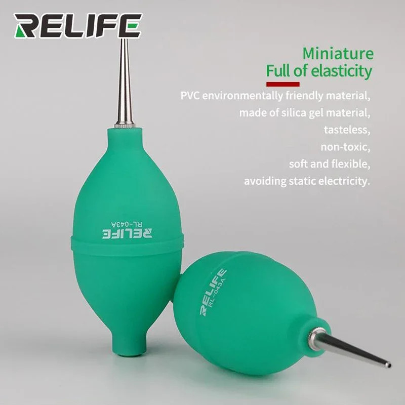 RELIFE 2in1 Phone Repair Dust Cleaner Air Blower Ball Cleaning Pen for Phone PCB