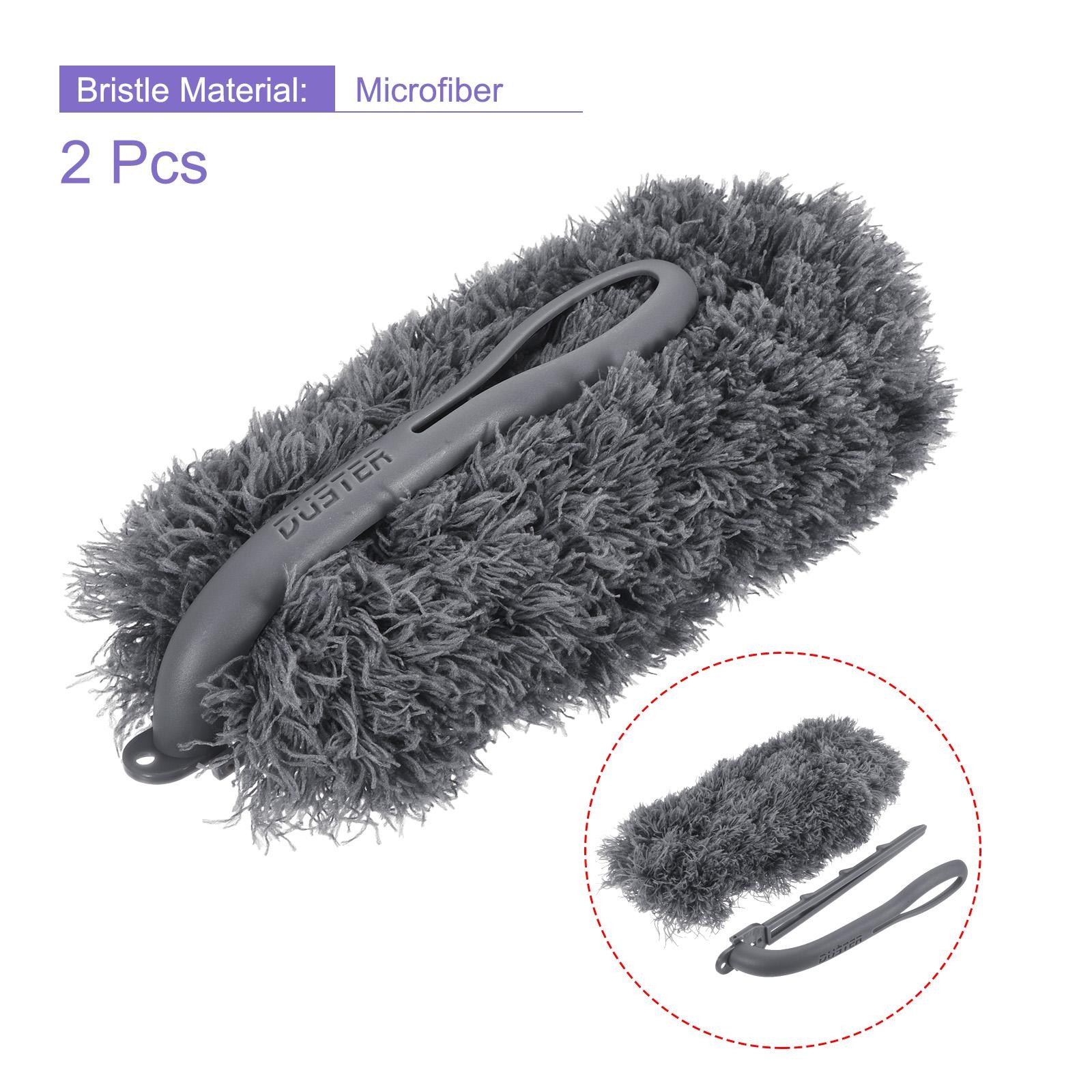 Microfiber Dust Reusable Feather Dust, Grey, 2pcs
