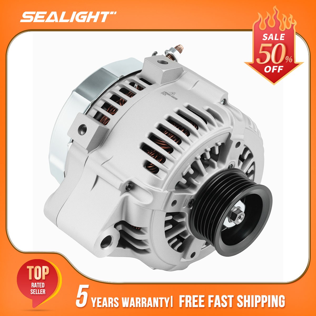 100A Alternator For 1999-2002 Toyota Land Cruiser 1998-2002 Lexus LX470 13856N