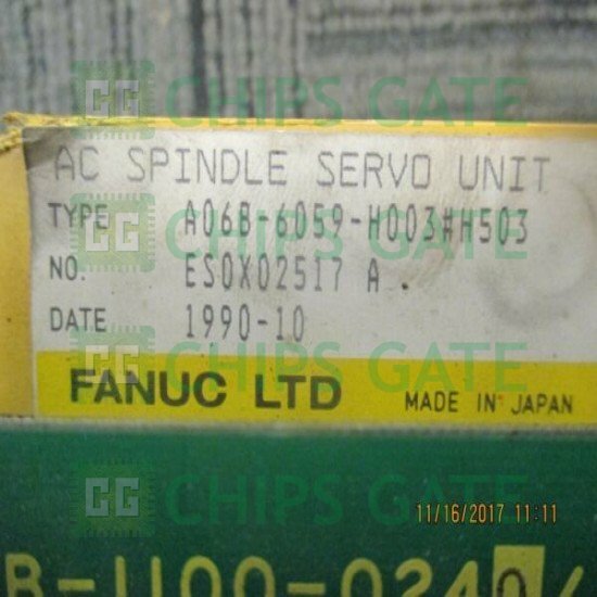 1PCS Used Fanuc A06B-6059-H003#H503 Tested in Good Condition Fast Ship