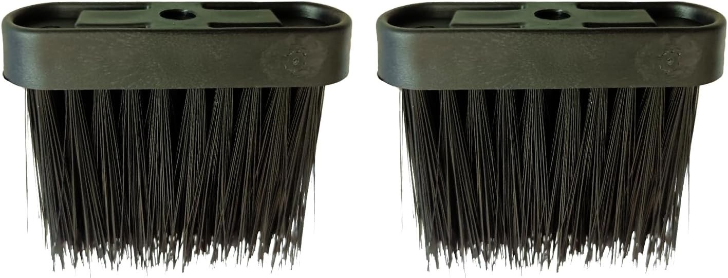 2Pcs Fireplace Brush Replacement Head Oblong Hearth Brush Fireplace Cleaning Bru