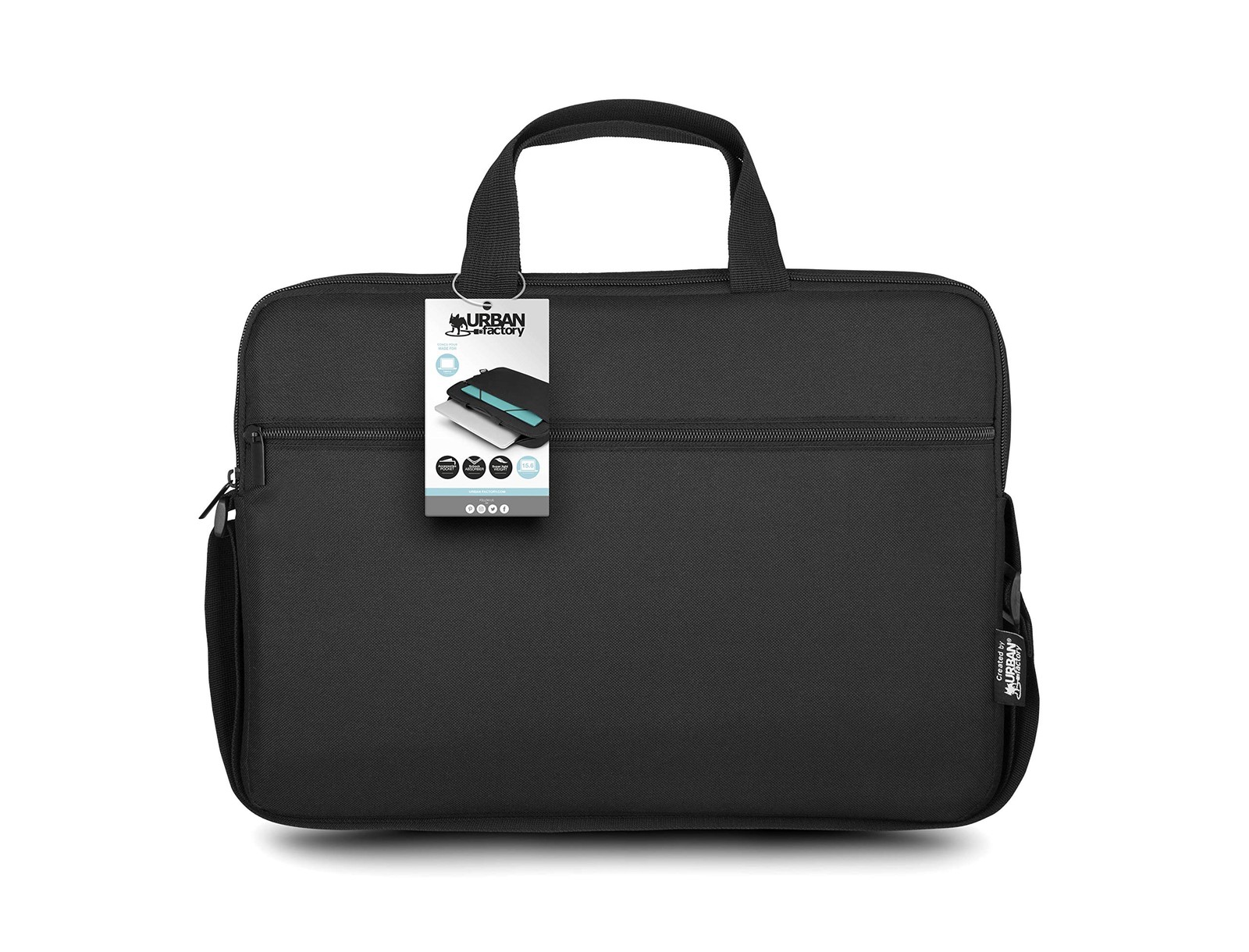 Urban Factory TLS15UF Nylee Top Loading Case for Laptops up to 15.6-Inch - Black