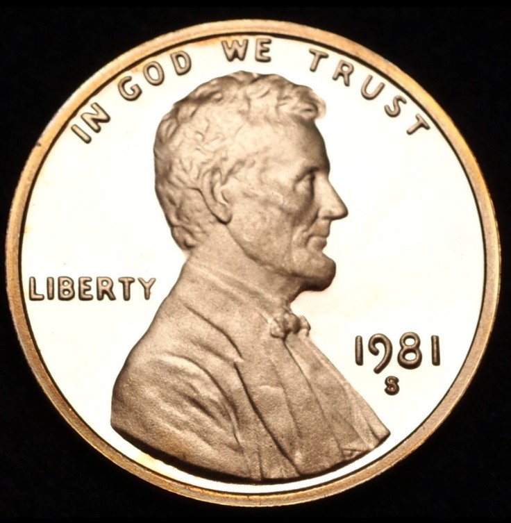 1981-S Type 1 Red Lincoln Memorial  Proof Cent Penny FAST SHIPPING