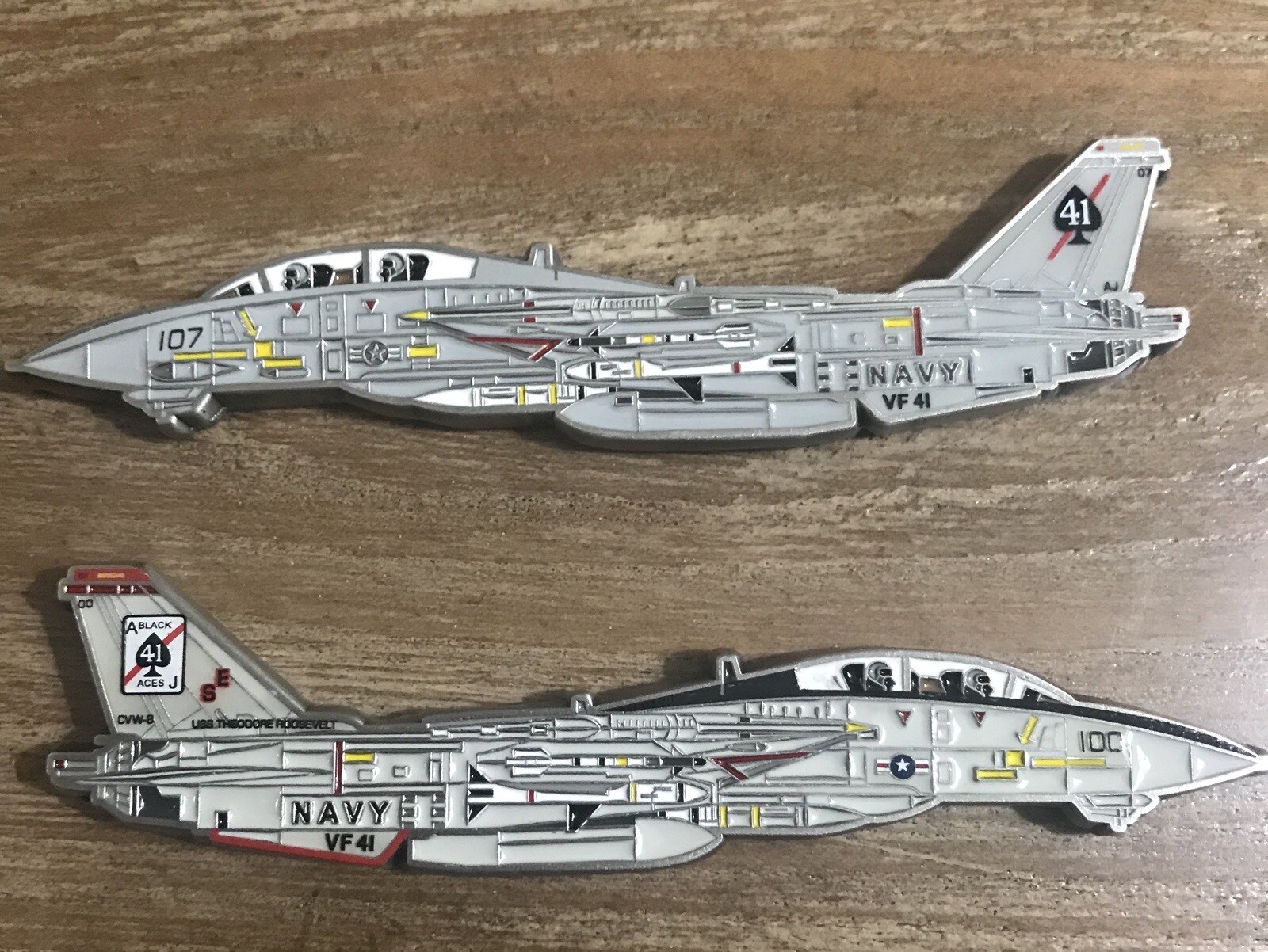 VF-41 Black Aces F-14A Tomcat Challenge Coin