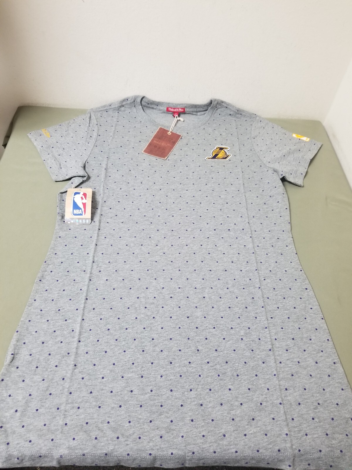 New Mitchell & Ness NBA Los Angeles Lakers Printed T-Shirt Dress.