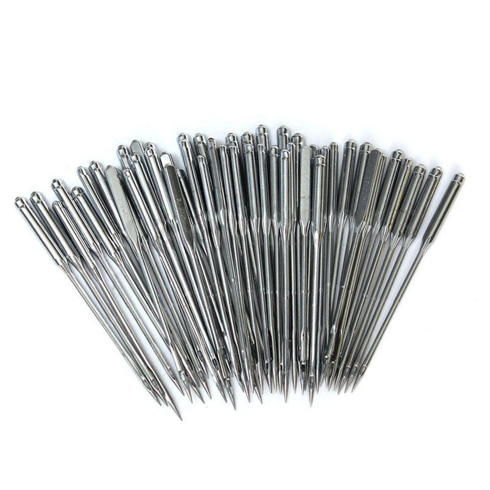 Lot of 50/100 Assorted Home Sewing Machine Needles for Brother Janome Singer C
