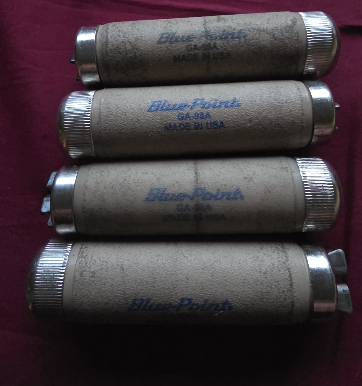 Lot Of 4 Blue-Point GA-98A 4" Long  Adjustable Jaw File Handle USA