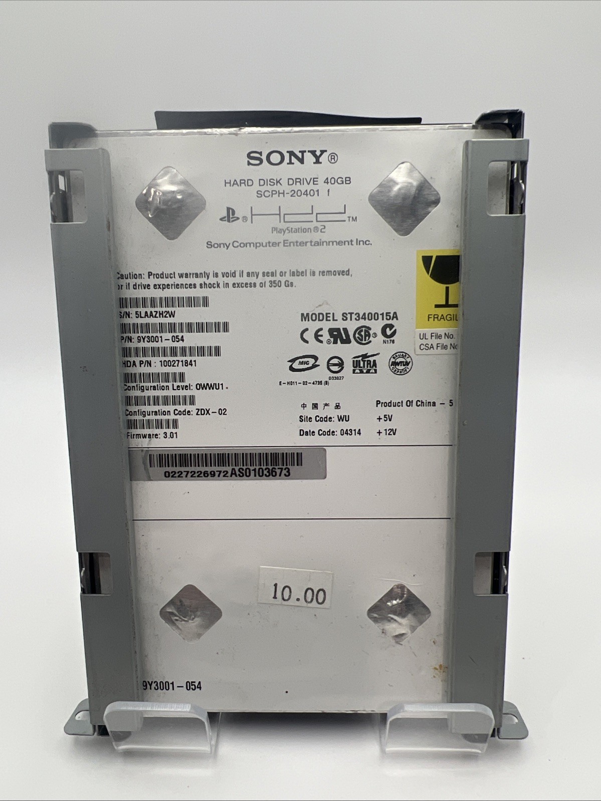PS2 Hard Drive 40 GB untested