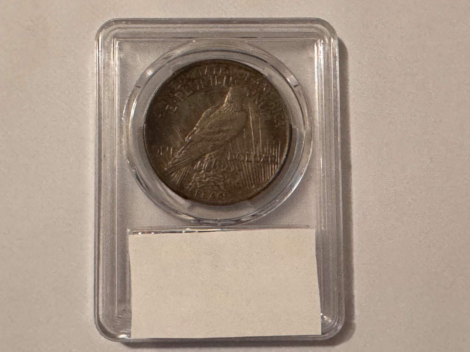 1921 $1 Peace Dollar, PCGS AU 50, high relief, key date