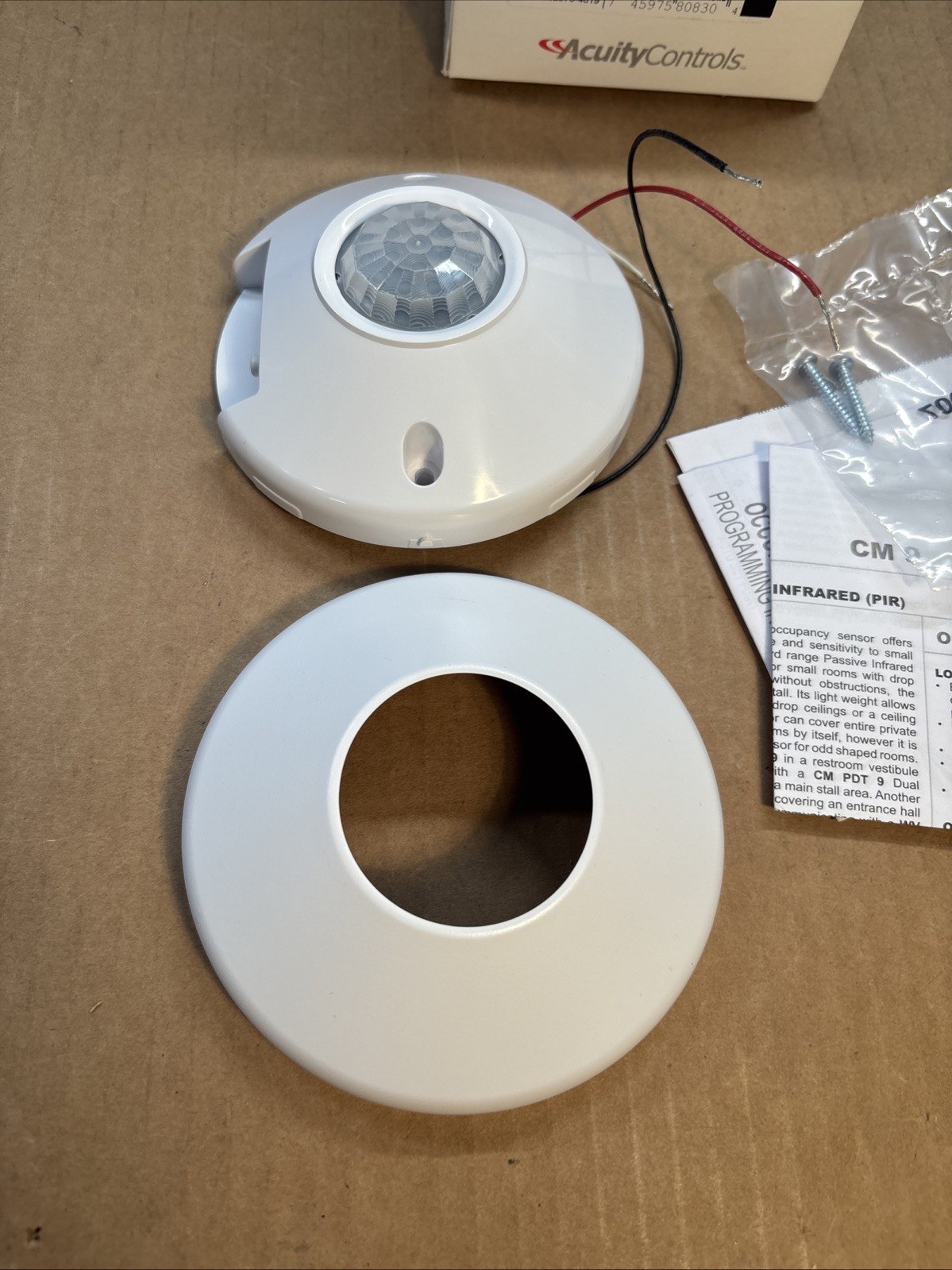 Acuity Controls CM 9 Standard Range 360 Degree Ceiling Mount Low Voltage PIR