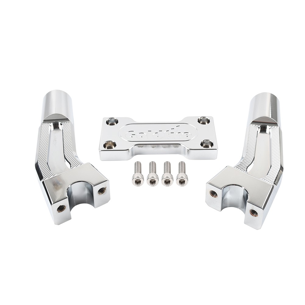 6" Pullback Handlebar Risers Clamp Chrome Fits for Harley 1" Handlebar