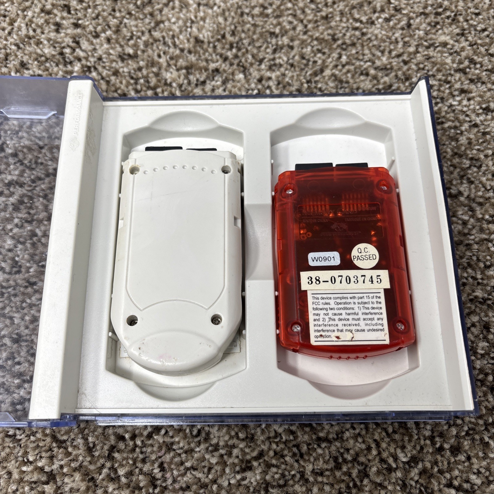 Sega Dreamcast Blue Memory Card Lot Tested With Case