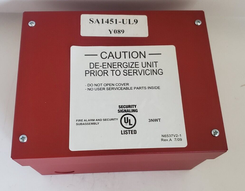 Honeywell Intrusion SA1451-UL9 Transformer, AC w/Housing