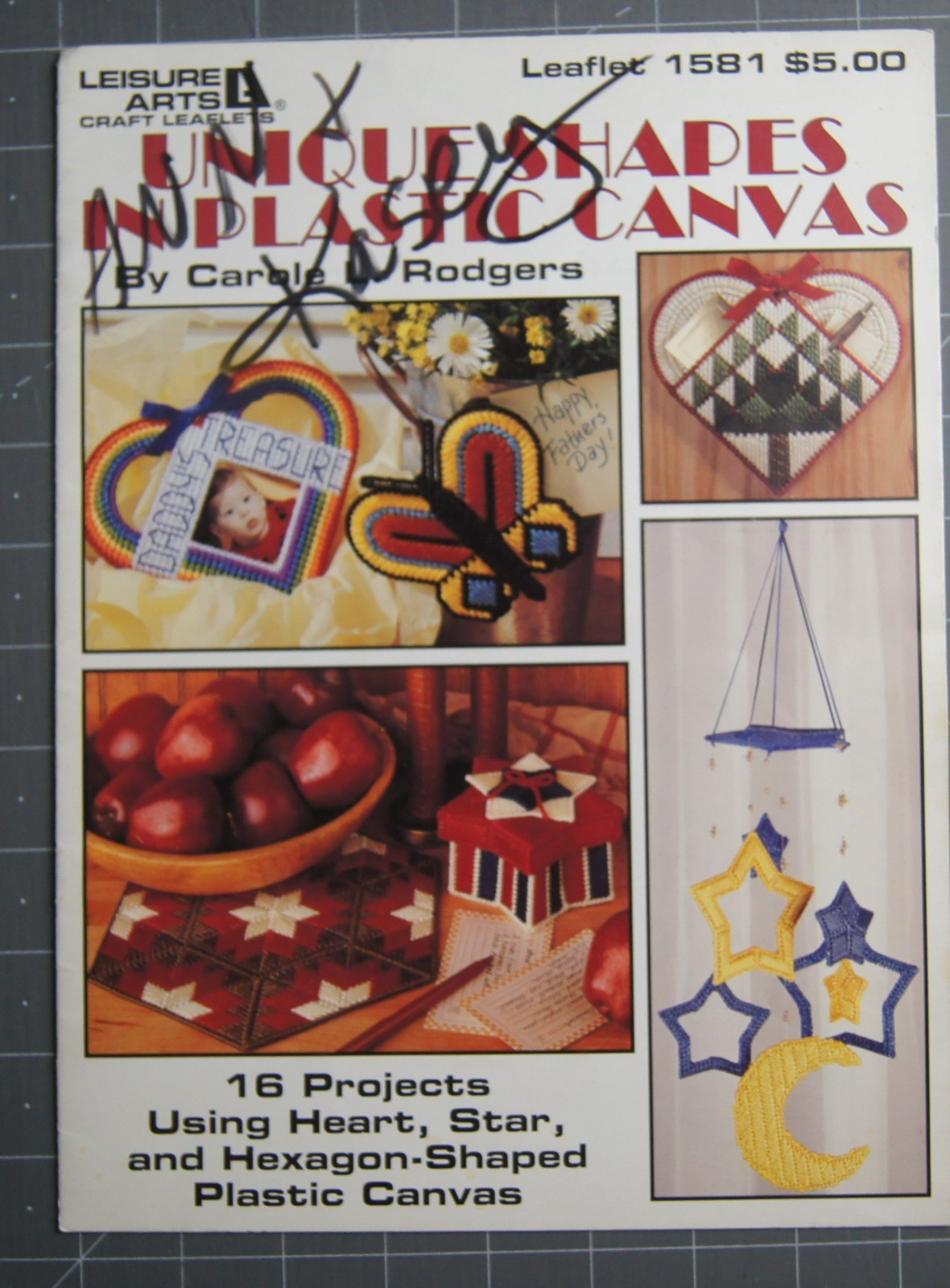 Unique Shapes in  Plastic Canvas Book by Leisure Arts #1581