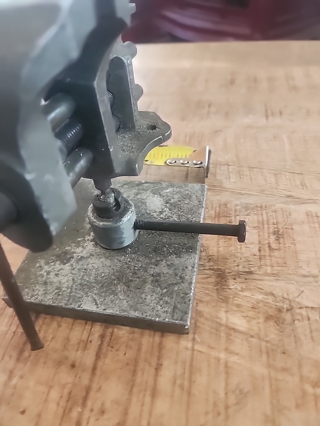 Vintage Aluminum Machinist Vise Tilting Pivot Base Drill Press 2.25 in wide jaw