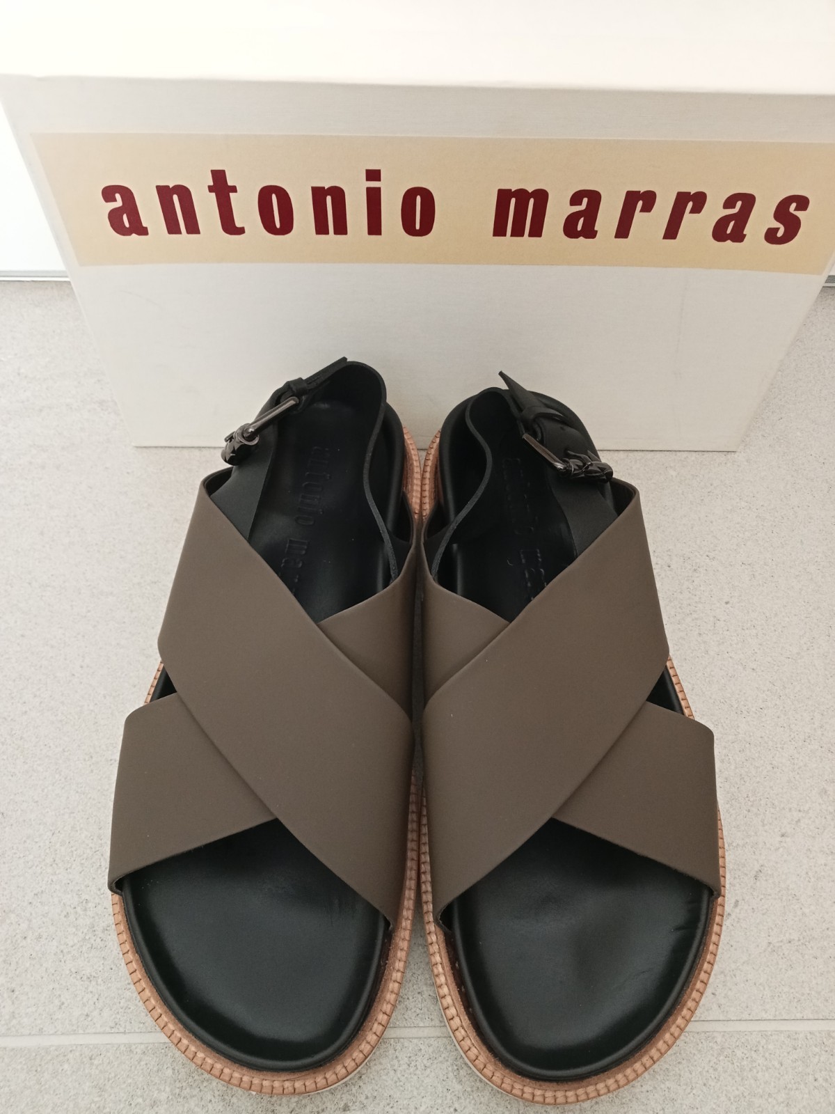 Antonio Marras Men's Rubber & Leather Sandals