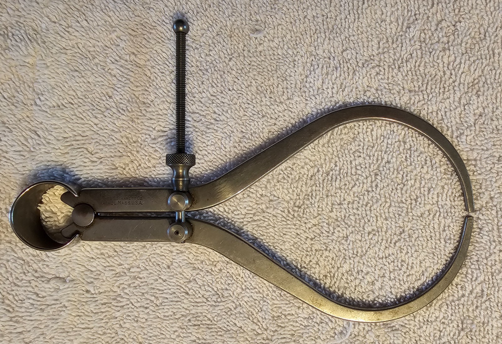 USED VINTAGE STARRETT 6” OUTSIDE YANKEE SPRING CALIPER SOLID NUT #79A-6 USED