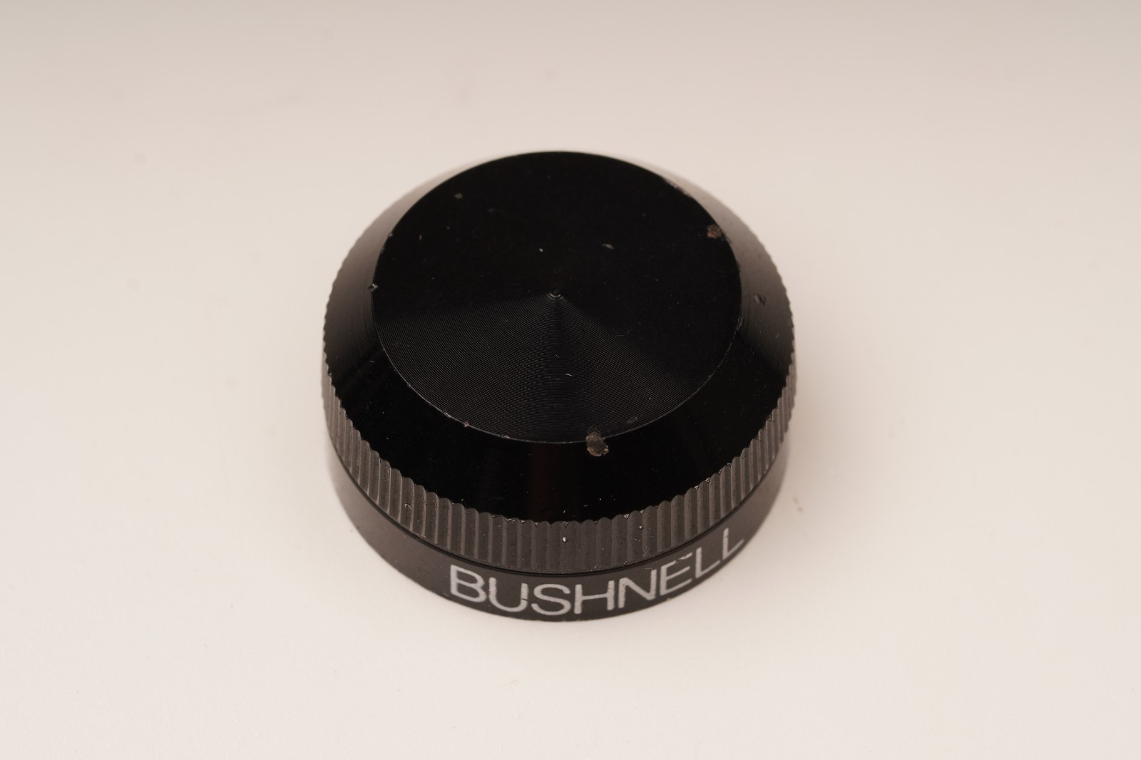 Bushnell Aluminum Turret Cap Logo Vintage - .500" H x .925" ID x 1.028" OD