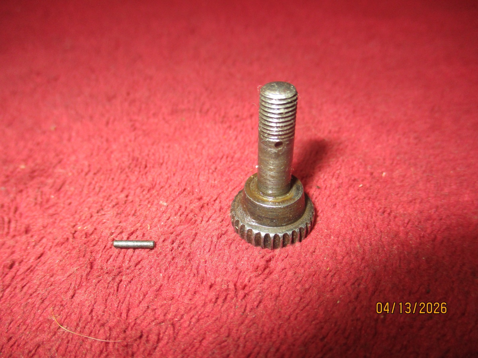 Winchester Model 1905 SL,  Mfg'd 1910, 32WSL.,, PART:  Takedown Screw w/Pin
